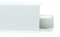 Напольный пластиковый плинтус TERA 72 мм 700 Белый матовый