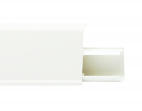 Напольный пластиковый плинтус Quadro 55 мм 547 Белый